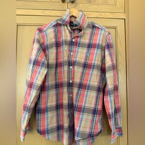 90's Ralph Lauren Men's Muted  Plaid Shirt Button Down Classic Fit / LG